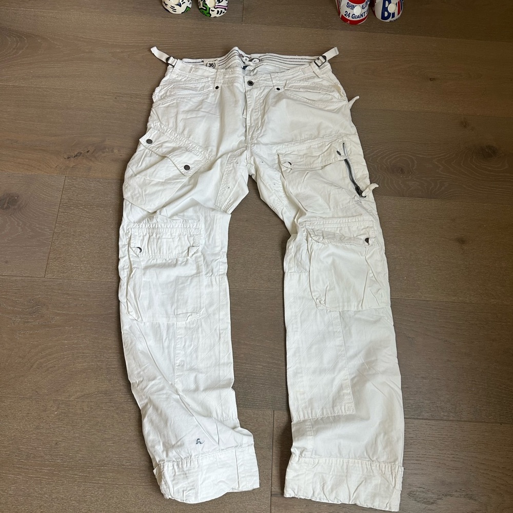 White Polo Cargo Pants size 36.